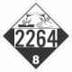 UN 2264 - Corrosive Class 8 Placards