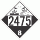 UN 2475 - Corrosive Class 8 Placards