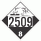 UN 2509 - Corrosive Class 8 Placards