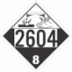 UN 2604 - Corrosive Class 8 Placards