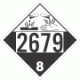 UN 2679 - Corrosive Class 8 Placards