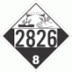 UN 2826 - Corrosive Class 8 Placards