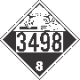 UN 3498 - Corrosive Class 8 Placards