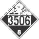 UN 3506 - Corrosive Class 8 Placards