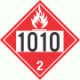 UN 1010 - Flammable Gas Class 2.1 Placards