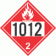 UN 1012 - Flammable Gas Class 2.1 Placards