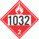 UN 1032 - Flammable Gas Class 2.1 Placards