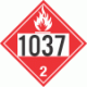 UN 1037 - Flammable Gas Class 2.1 Placards