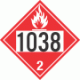 UN 1038 - Flammable Gas Class 2.1 Placards