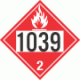 UN 1039 - Flammable Gas Class 2.1 Placards