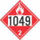 UN 1049 - Flammable Gas Class 2.1 Placards