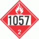 UN 1057 - Flammable Gas Class 2.1 Placards