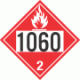 UN 1060 - Flammable Gas Class 2.1 Placards