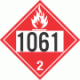 UN 1061 - Flammable Gas Class 2.1 Placards