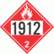 UN 1912 - Flammable Gas Class 2.1 Placards