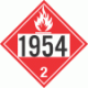 UN 1954 - Flammable Gas Class 2.1 Placards