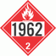 UN 1962 - Flammable Gas Class 2.1 Placards