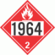 UN 1964 - Flammable Gas Class 2.1 Placards