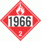 UN 1966 - Flammable Gas Class 2.1 Placards