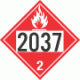 UN 2037 - Flammable Gas Class 2.1 Placards