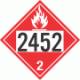 UN 2452 - Flammable Gas Class 2.1 Placards