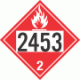 UN 2453 - Flammable Gas Class 2.1 Placards