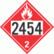 UN 2454 - Flammable Gas Class 2.1 Placards