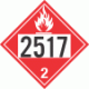 UN 2517 - Flammable Gas Class 2.1 Placards