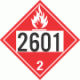 UN 2601 - Flammable Gas Class 2.1 Placards