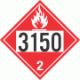 UN 3150 - Flammable Gas Class 2.1 Placards