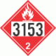 UN 3153 - Flammable Gas Class 2.1 Placards