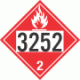 UN 3252 - Flammable Gas Class 2.1 Placards