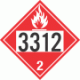 UN 3312 - Flammable Gas Class 2.1 Placards