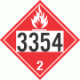 UN 3354 - Flammable Gas Class 2.1 Placards