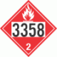 UN 3358 - Flammable Gas Class 2.1 Placards