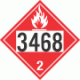 UN 3468 - Flammable Gas Class 2.1 Placards