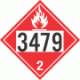 UN 3479 - Flammable Gas Class 2.1 Placards