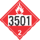 UN 3501 - Flammable Gas Class 2.1 Placards