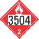 UN 3504 - Flammable Gas Class 2.1 Placards