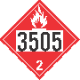 UN 3505 - Flammable Gas Class 2.1 Placards