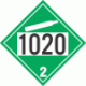 UN 1020 - Non-Flammable Gas Class 2.2 Placards