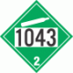 UN 1043 - Non-Flammable Gas Class 2.2 Placards