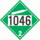 UN 1046 - Non-Flammable Gas Class 2.2 Placards