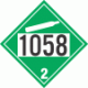 UN 1058 - Non-Flammable Gas Class 2.2 Placards