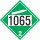 UN 1065 - Non-Flammable Gas Class 2.2 Placards