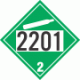 UN 2201 - Non-Flammable Gas Class 2.2 Placards