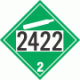 UN 2422 - Non-Flammable Gas Class 2.2 Placards