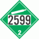 UN 2599 - Non-Flammable Gas Class 2.2 Placards