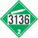 UN 3136 - Non-Flammable Gas Class 2.2 Placards