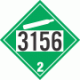 UN 3156 - Non-Flammable Gas Class 2.2 Placards